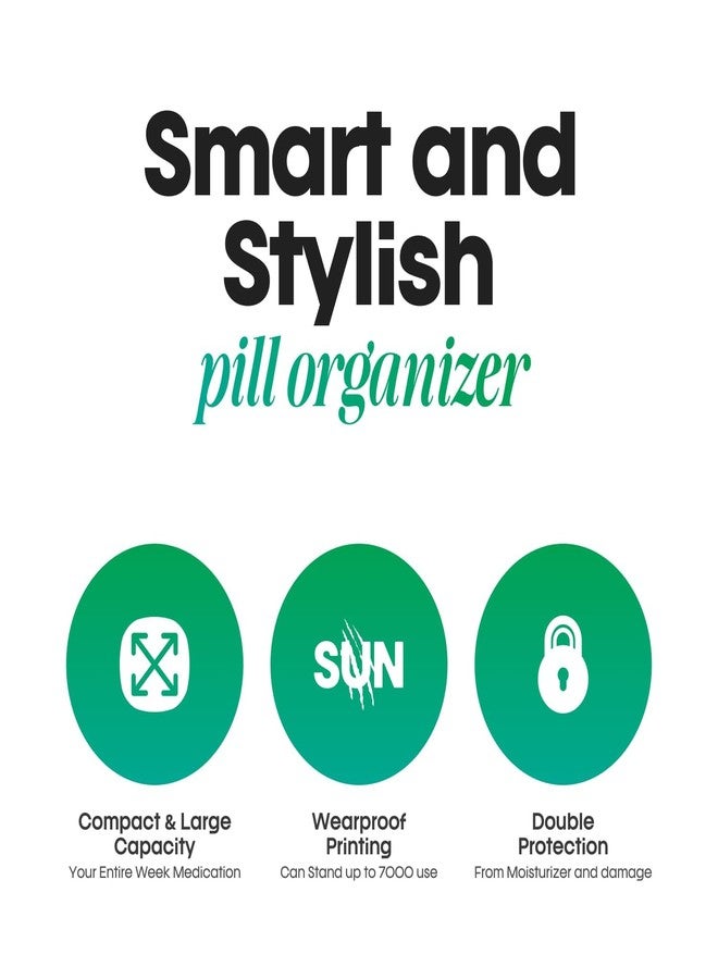 ARLICODECK Weekly Pill Organizer 3 Times A Day, Portable Travel Pill Box 7 Day With Large Compartments Moisture-Proof Pill Case For Vitamin, Medicine, Pills (Medicine Organizer Box) - Image 4